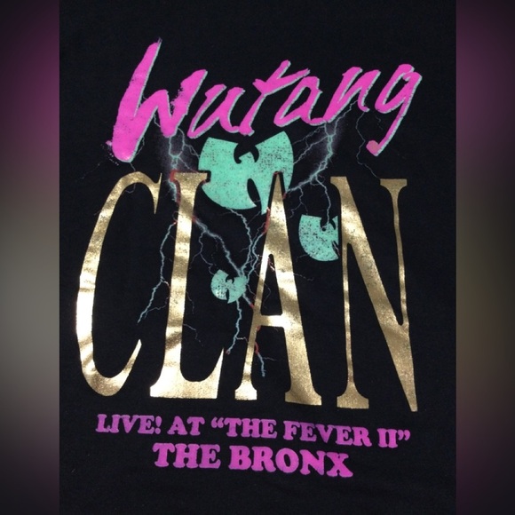 Wu-Tang Clan Black Distressed Crew Neck Sweatshirt Size M - Picture 3 of 7